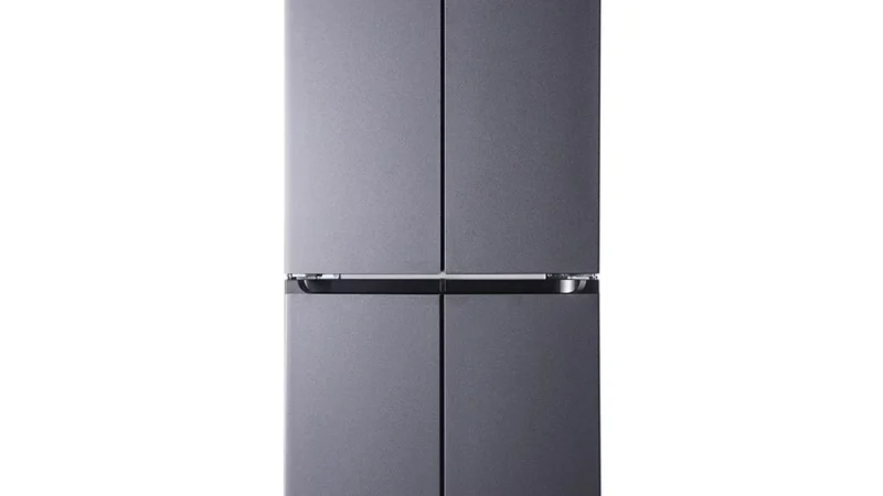 Geladeira Refrigerador HQ Frost Free Inverter Multidoor 426 Litros Cinza HQ-426MDFF
