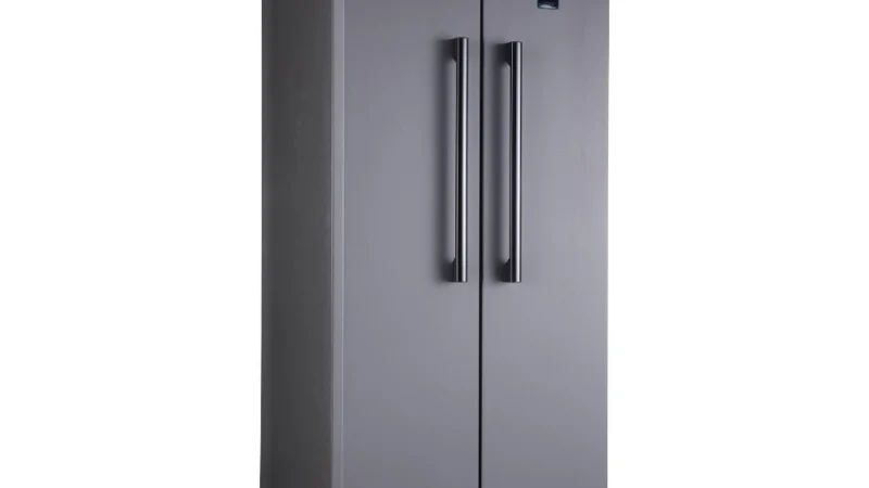 Geladeira Refrigerador HQ Frost Free Side By Side 460 Litros Cinza HQ-460SBSFF