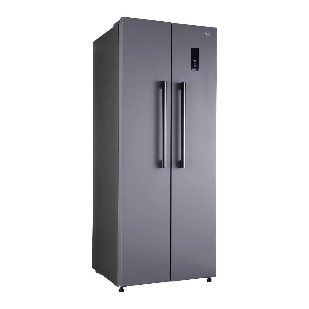 Geladeira Refrigerador HQ Frost Free Side By Side 460 Litros Cinza HQ-460SBSFF