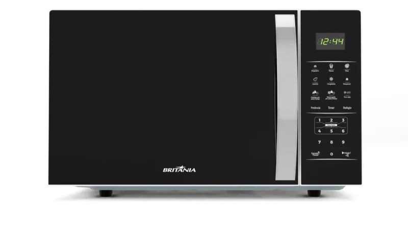 Micro-ondas Britânia 28L 1100W Porta Preta Espelhada BMO30