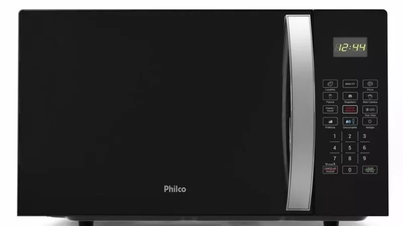 Micro-ondas Philco 28 Litros Limpa Fácil 1100W Preto PMO30P 127V